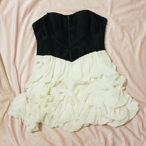 HOLIDAY SALE Black and Ivory Dress